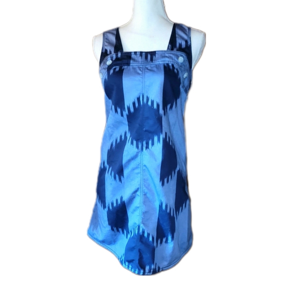 Marc by Marc Jacobs Slate Violet Printed Denim Jumper Dress Size Small